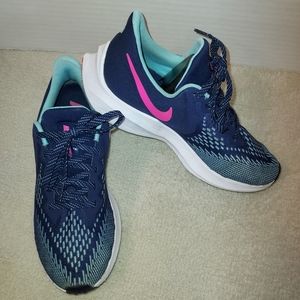 NIKE Zoom Winflow 6 Navy/Pink sneakers size 7